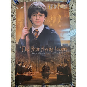 Harry Potter Flying Lessons Movie Poster Original #2375 Made In USA 34 X 22.5
